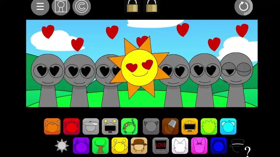 Sprunki Pyramix 0.9 Love Edition