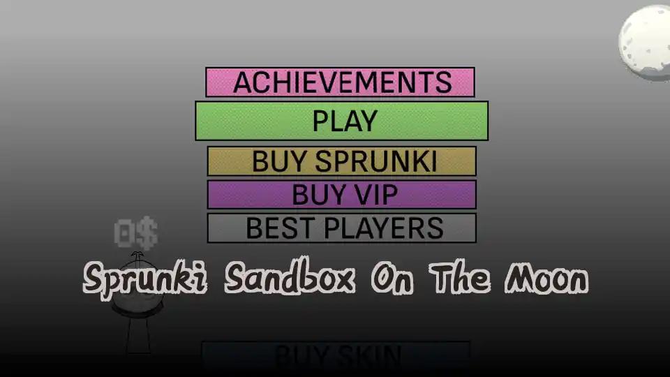 Sprunki Sandbox On The Moon